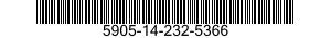 5905-14-232-5366 RESISTOR,FIXED,FILM 5905142325366 142325366