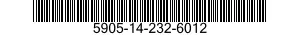 5905-14-232-6012  5905142326012 142326012