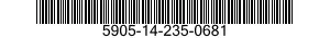 5905-14-235-0681 RESISTANCE ELEMENT 5905142350681 142350681