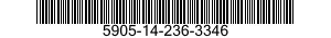 5905-14-236-3346 RESISTOR,VARIABLE,NONWIRE WOUND,NONPRECISION 5905142363346 142363346