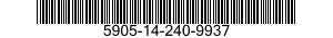 5905-14-240-9937 RESISTOR,FIXED,WIRE WOUND,INDUCTIVE 5905142409937 142409937