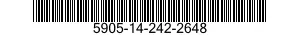 5905-14-242-2648 RESISTOR,FIXED,WIRE WOUND,INDUCTIVE 5905142422648 142422648