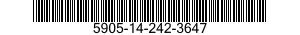 5905-14-242-3647  5905142423647 142423647