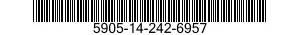 5905-14-242-6957 RESISTOR,FIXED,FILM 5905142426957 142426957