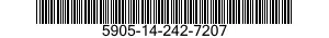 5905-14-242-7207 RESISTOR,FIXED,FILM 5905142427207 142427207