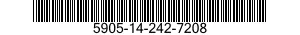 5905-14-242-7208 RESISTOR,FIXED,FILM 5905142427208 142427208