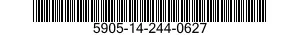 5905-14-244-0627 RESISTOR,FIXED,WIRE WOUND,INDUCTIVE 5905142440627 142440627