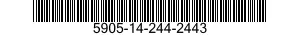 5905-14-244-2443 RESISTOR,FIXED,FILM 5905142442443 142442443