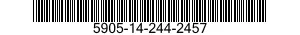 5905-14-244-2457 RESISTOR,FIXED,FILM 5905142442457 142442457