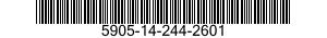 5905-14-244-2601 RESISTOR,FIXED,FILM 5905142442601 142442601