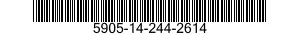 5905-14-244-2614 RESISTOR,FIXED,FILM 5905142442614 142442614