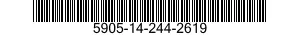 5905-14-244-2619 RESISTOR,FIXED,FILM 5905142442619 142442619