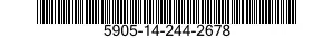 5905-14-244-2678 RESISTOR,FIXED,FILM 5905142442678 142442678