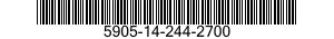 5905-14-244-2700 RESISTOR,FIXED,FILM 5905142442700 142442700