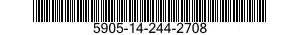 5905-14-244-2708 RESISTOR,FIXED,FILM 5905142442708 142442708