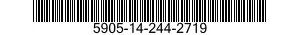 5905-14-244-2719 RESISTOR,FIXED,FILM 5905142442719 142442719