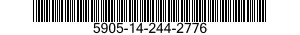 5905-14-244-2776 RESISTOR,FIXED,FILM 5905142442776 142442776