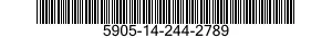5905-14-244-2789 RESISTOR,FIXED,FILM 5905142442789 142442789