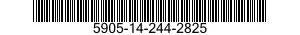 5905-14-244-2825 RESISTOR,FIXED,FILM 5905142442825 142442825
