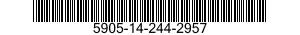 5905-14-244-2957 RESISTOR,FIXED,FILM 5905142442957 142442957