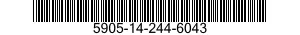 5905-14-244-6043  5905142446043 142446043