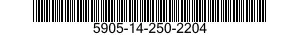 5905-14-250-2204  5905142502204 142502204