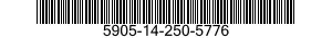 5905-14-250-5776 RESISTOR,FIXED,WIRE WOUND,INDUCTIVE 5905142505776 142505776