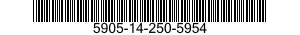 5905-14-250-5954 RESISTOR,FIXED,WIRE WOUND,INDUCTIVE 5905142505954 142505954