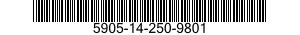 5905-14-250-9801  5905142509801 142509801