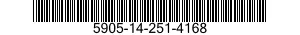 5905-14-251-4168 RESISTANCE FIXE BOB 5905142514168 142514168