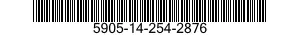 5905-14-254-2876 RESISTOR,VARIABLE,NONWIRE WOUND,NONPRECISION 5905142542876 142542876