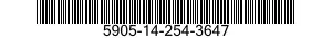 5905-14-254-3647  5905142543647 142543647