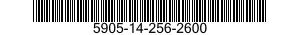 5905-14-256-2600 RESISTOR,FIXED,WIRE WOUND,INDUCTIVE 5905142562600 142562600