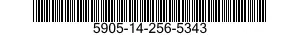5905-14-256-5343 RESISTOR,FIXED,WIRE WOUND,INDUCTIVE 5905142565343 142565343