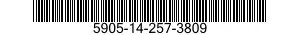 5905-14-257-3809 RESISTOR,VARIABLE,WIRE WOUND,NONPRECISION 5905142573809 142573809