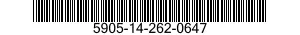 5905-14-262-0647  5905142620647 142620647