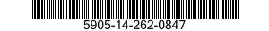 5905-14-262-0847 ATTENUATOR,FIXED 5905142620847 142620847