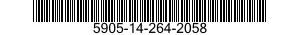 5905-14-264-2058  5905142642058 142642058