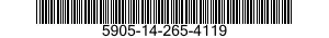 5905-14-265-4119 RESISTOR,VARIABLE,WIRE WOUND,NONPRECISION 5905142654119 142654119