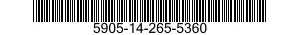 5905-14-265-5360  5905142655360 142655360