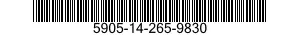 5905-14-265-9830  5905142659830 142659830