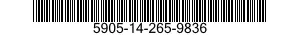 5905-14-265-9836  5905142659836 142659836