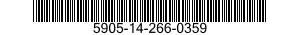 5905-14-266-0359 RESISTOR,VARIABLE,NONWIRE WOUND,NONPRECISION 5905142660359 142660359