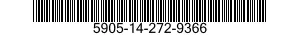 5905-14-272-9366 RESISTOR,FIXED,WIRE WOUND,INDUCTIVE 5905142729366 142729366