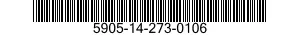 5905-14-273-0106  5905142730106 142730106