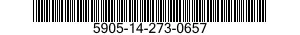 5905-14-273-0657  5905142730657 142730657