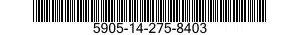 5905-14-275-8403  5905142758403 142758403