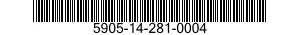 5905-14-281-0004 HOLDER,RESISTOR 5905142810004 142810004