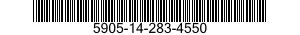 5905-14-283-4550 RESISTOR,FIXED,WIRE WOUND,INDUCTIVE 5905142834550 142834550