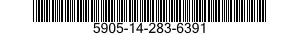 5905-14-283-6391 RESISTOR,FIXED,FILM 5905142836391 142836391